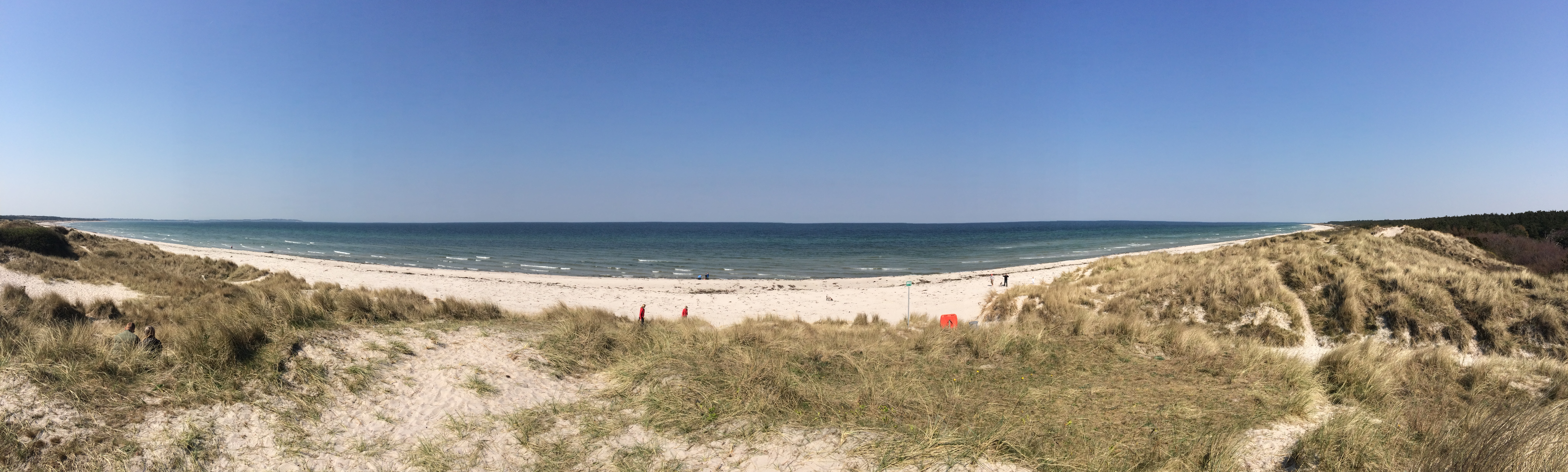 Panorama shot of Rørvig beach